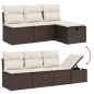 vidaXL 8-tlg. Garten-Sofagarnitur mit Kissen Braun Poly Rattan vidaXL 8-tlg. Garten-Sofagarnitur mit Kissen Braun Poly Rattan