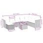 vidaXL 9-tlg. Garten-Sofagarnitur mit Kissen Hellgrau Poly Rattan vidaXL 9-tlg. Garten-Sofagarnitur mit Kissen Hellgrau Poly Rattan