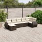 vidaXL 7-tlg. Garten-Sofagarnitur mit Kissen Braun Poly Rattan vidaXL 7-tlg. Garten-Sofagarnitur mit Kissen Braun Poly Rattan