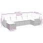 vidaXL 7-tlg. Garten-Sofagarnitur mit Kissen Braun Poly Rattan vidaXL 7-tlg. Garten-Sofagarnitur mit Kissen Braun Poly Rattan