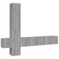 vidaXL 5-tlg. TV-Schrank-Set Grau Sonoma Holzwerkstoff vidaXL 5-tlg. TV-Schrank-Set Grau Sonoma Holzwerkstoff