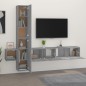 vidaXL 5-tlg. TV-Schrank-Set Grau Sonoma Holzwerkstoff vidaXL 5-tlg. TV-Schrank-Set Grau Sonoma Holzwerkstoff