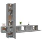 vidaXL 5-tlg. TV-Schrank-Set Grau Sonoma Holzwerkstoff vidaXL 5-tlg. TV-Schrank-Set Grau Sonoma Holzwerkstoff