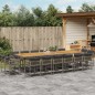 vidaXL 17-tlg. Garten-Essgruppe mit Kissen Grau Poly Rattan vidaXL 17-tlg. Garten-Essgruppe mit Kissen Grau Poly Rattan
