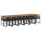 vidaXL 13-tlg. Garten-Essgruppe mit Kissen Schwarz Poly Rattan vidaXL 13-tlg. Garten-Essgruppe mit Kissen Schwarz Poly Rattan