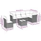 vidaXL 7-tlg. Garten-Sofagarnitur mit Kissen Hellgrau Poly Rattan vidaXL 7-tlg. Garten-Sofagarnitur mit Kissen Hellgrau Poly Rattan