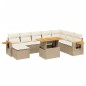 vidaXL 9-tlg. Garten-Sofagarnitur mit Kissen Beige Poly Rattan vidaXL 9-tlg. Garten-Sofagarnitur mit Kissen Beige Poly Rattan