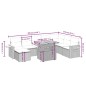 vidaXL 9-tlg. Garten-Sofagarnitur mit Kissen Beige Poly Rattan vidaXL 9-tlg. Garten-Sofagarnitur mit Kissen Beige Poly Rattan