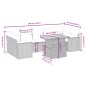 vidaXL 8-tlg. Garten-Sofagarnitur mit Kissen Beige Poly Rattan vidaXL 8-tlg. Garten-Sofagarnitur mit Kissen Beige Poly Rattan