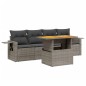 vidaXL 5-tlg. Garten-Sofagarnitur mit Kissen Beige Poly Rattan vidaXL 5-tlg. Garten-Sofagarnitur mit Kissen Beige Poly Rattan