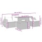 vidaXL 6-tlg. Garten-Sofagarnitur mit Kissen Beige Poly Rattan vidaXL 6-tlg. Garten-Sofagarnitur mit Kissen Beige Poly Rattan