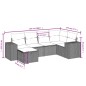 vidaXL 6-tlg. Garten-Sofagarnitur mit Kissen Braun Poly Rattan vidaXL 6-tlg. Garten-Sofagarnitur mit Kissen Braun Poly Rattan