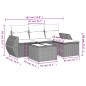 vidaXL 5-tlg. Garten-Sofagarnitur mit Kissen Braun Poly Rattan vidaXL 5-tlg. Garten-Sofagarnitur mit Kissen Braun Poly Rattan