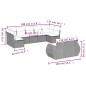vidaXL 9-tlg. Garten-Sofagarnitur mit Kissen Braun Poly Rattan vidaXL 9-tlg. Garten-Sofagarnitur mit Kissen Braun Poly Rattan