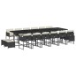 vidaXL 17-tlg. Garten-Essgruppe mit Kissen Schwarz Poly Rattan vidaXL 17-tlg. Garten-Essgruppe mit Kissen Schwarz Poly Rattan