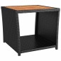 vidaXL 3-tlg. Garten-Essgruppe mit Kissen Schwarz Poly Rattan vidaXL 3-tlg. Garten-Essgruppe mit Kissen Schwarz Poly Rattan