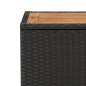 vidaXL 3-tlg. Garten-Essgruppe mit Kissen Schwarz Poly Rattan vidaXL 3-tlg. Garten-Essgruppe mit Kissen Schwarz Poly Rattan