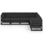 6-tlg. Garten-Lounge-Set mit Kissen Kiefer Massivholz 6-tlg. Garten-Lounge-Set mit Kissen Kiefer Massivholz