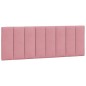 vidaXL Bettgestell mit LED-Leuchten Rosa 140x200 cm Samt vidaXL Bettgestell mit LED-Leuchten Rosa 140x200 cm Samt