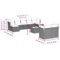 vidaXL 10-tlg. Garten-Sofagarnitur mit Kissen Braun Poly Rattan vidaXL 10-tlg. Garten-Sofagarnitur mit Kissen Braun Poly Rattan