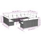 vidaXL 14-tlg. Garten-Sofagarnitur mit Kissen Braun Poly Rattan vidaXL 14-tlg. Garten-Sofagarnitur mit Kissen Braun Poly Rattan