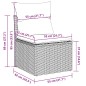 vidaXL 6-tlg. Garten-Sofagarnitur mit Kissen Hellgrau Poly Rattan vidaXL 6-tlg. Garten-Sofagarnitur mit Kissen Hellgrau Poly Rattan
