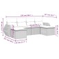 vidaXL 6-tlg. Garten-Sofagarnitur mit Kissen Braun Poly Rattan vidaXL 6-tlg. Garten-Sofagarnitur mit Kissen Braun Poly Rattan