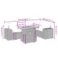 vidaXL 6-tlg. Garten-Sofagarnitur mit Kissen Beige Poly Rattan vidaXL 6-tlg. Garten-Sofagarnitur mit Kissen Beige Poly Rattan