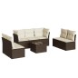 vidaXL 8-tlg. Garten-Sofagarnitur mit Kissen Braun Poly Rattan vidaXL 8-tlg. Garten-Sofagarnitur mit Kissen Braun Poly Rattan