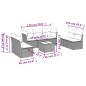 vidaXL 8-tlg. Garten-Sofagarnitur mit Kissen Braun Poly Rattan vidaXL 8-tlg. Garten-Sofagarnitur mit Kissen Braun Poly Rattan