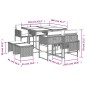 vidaXL 9-tlg. Garten-Essgruppe mit Kissen Schwarz Poly Rattan vidaXL 9-tlg. Garten-Essgruppe mit Kissen Schwarz Poly Rattan