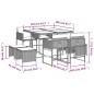 vidaXL 9-tlg. Garten-Essgruppe mit Kissen Braun Poly Rattan vidaXL 9-tlg. Garten-Essgruppe mit Kissen Braun Poly Rattan