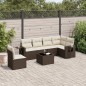 vidaXL 7-tlg. Garten-Sofagarnitur mit Kissen Braun Poly Rattan vidaXL 7-tlg. Garten-Sofagarnitur mit Kissen Braun Poly Rattan