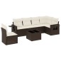 vidaXL 7-tlg. Garten-Sofagarnitur mit Kissen Braun Poly Rattan vidaXL 7-tlg. Garten-Sofagarnitur mit Kissen Braun Poly Rattan