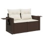vidaXL 8-tlg. Garten-Sofagarnitur mit Kissen Braun Poly Rattan vidaXL 8-tlg. Garten-Sofagarnitur mit Kissen Braun Poly Rattan