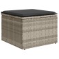 vidaXL 9-tlg. Garten-Sofagarnitur mit Kissen Hellgrau Poly Rattan vidaXL 9-tlg. Garten-Sofagarnitur mit Kissen Hellgrau Poly Rattan