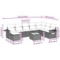 vidaXL 9-tlg. Garten-Sofagarnitur mit Kissen Hellgrau Poly Rattan vidaXL 9-tlg. Garten-Sofagarnitur mit Kissen Hellgrau Poly Rattan