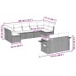 vidaXL 9-tlg. Garten-Sofagarnitur mit Kissen Hellgrau Poly Rattan vidaXL 9-tlg. Garten-Sofagarnitur mit Kissen Hellgrau Poly Rattan