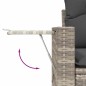 vidaXL 10-tlg. Garten-Sofagarnitur mit Kissen Hellgrau Poly Rattan vidaXL 10-tlg. Garten-Sofagarnitur mit Kissen Hellgrau Poly Rattan