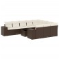 vidaXL 11-tlg. Garten-Sofagarnitur mit Kissen Braun Poly Rattan vidaXL 11-tlg. Garten-Sofagarnitur mit Kissen Braun Poly Rattan