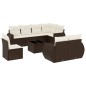 vidaXL 9-tlg. Garten-Sofagarnitur mit Kissen Braun Poly Rattan vidaXL 9-tlg. Garten-Sofagarnitur mit Kissen Braun Poly Rattan