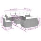 vidaXL 9-tlg. Garten-Sofagarnitur mit Kissen Braun Poly Rattan vidaXL 9-tlg. Garten-Sofagarnitur mit Kissen Braun Poly Rattan