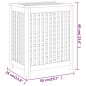 vidaXL Wäschebehälter 50x35x60 cm Massivholz Teak vidaXL Wäschebehälter 50x35x60 cm Massivholz Teak