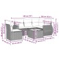 vidaXL 6-tlg. Garten-Sofagarnitur mit Kissen Hellgrau Poly Rattan vidaXL 6-tlg. Garten-Sofagarnitur mit Kissen Hellgrau Poly Rattan