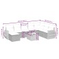 vidaXL 9-tlg. Garten-Sofagarnitur mit Kissen Hellgrau Poly Rattan vidaXL 9-tlg. Garten-Sofagarnitur mit Kissen Hellgrau Poly Rattan