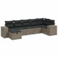 vidaXL 7-tlg. Garten-Sofagarnitur mit Kissen Hellgrau Poly Rattan vidaXL 7-tlg. Garten-Sofagarnitur mit Kissen Hellgrau Poly Rattan