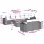vidaXL 9-tlg. Garten-Sofagarnitur mit Kissen Hellgrau Poly Rattan vidaXL 9-tlg. Garten-Sofagarnitur mit Kissen Hellgrau Poly Rattan