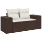 vidaXL 9-tlg. Garten-Sofagarnitur mit Kissen Braun Poly Rattan vidaXL 9-tlg. Garten-Sofagarnitur mit Kissen Braun Poly Rattan