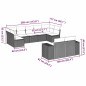 vidaXL 9-tlg. Garten-Sofagarnitur mit Kissen Hellgrau Poly Rattan vidaXL 9-tlg. Garten-Sofagarnitur mit Kissen Hellgrau Poly Rattan