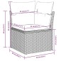 vidaXL 10-tlg. Garten-Sofagarnitur mit Kissen Hellgrau Poly Rattan vidaXL 10-tlg. Garten-Sofagarnitur mit Kissen Hellgrau Poly Rattan